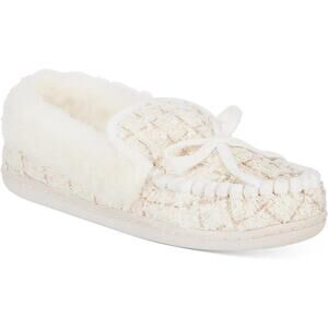 Charter Club Women Slip On Loafer Moccasin Slippers Dorenda Size US 8M White